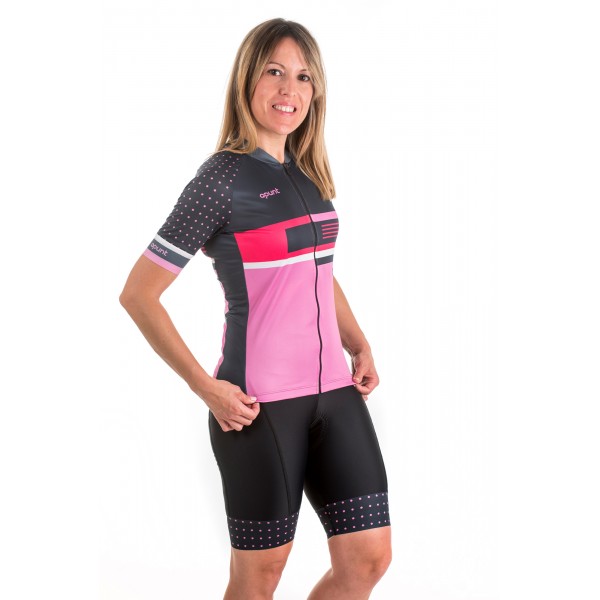 Maillot Aero Puntos Rosa Palo