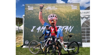 Luis Ángel Maté y Pili Fernández brillan en la Titan Forest Patagonia con maillots Apunt